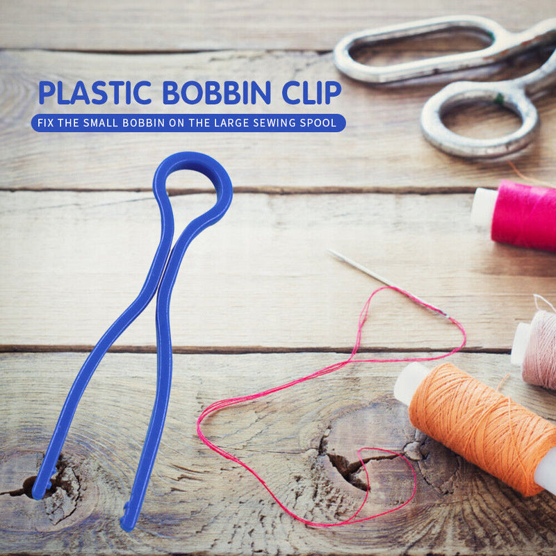 12pcs Bobbin Buddies Holders Thread Clips Sewing Machine Tool (Dark Blue) Newly