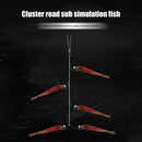 #A PVC Soft Fishing Lures Group Artificial Set Sea Bass Perch Pesca Tackles Tool