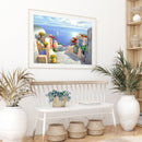 Full Embroidery Stamped Santorini 11CT Needlework DIY Cross Stitch Kits Decor
