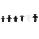 100 in 1 Universal Car Clips Auto Rivets Fasteners Assortment + 6 inch Remover