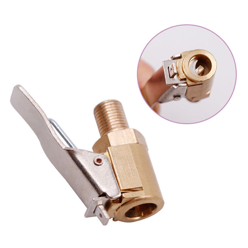 Car Pump Valve Clip Adapter Male-thread Brass Auto Supplies (Non-deflated) Newly