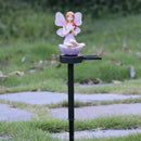 Solar Flower Fairy Light Outdoor Lawn Stakes Lamps Garden Decor (Purple)