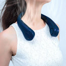 Bladeless Hanging Neck Fan Mini Leafless Fans (Blue Adjustable Silicone)