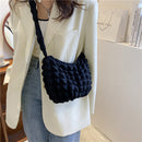 Women Zipper Lattice Clutch Female Luxury Trending Travel Small Top-handle Bag