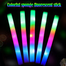 Light up Cheer Tube Glow Sticks Colorful Flashing LED Foam Stick RGB LED
