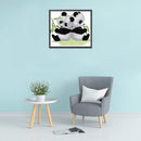 14CT Partial Cross Stitch Back to Back Panda Counted DIY Embroidery Kits