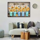 Sunflower Butterfly Oil Paint By Numbers DIY Craft Coloring Drawing Home Decor