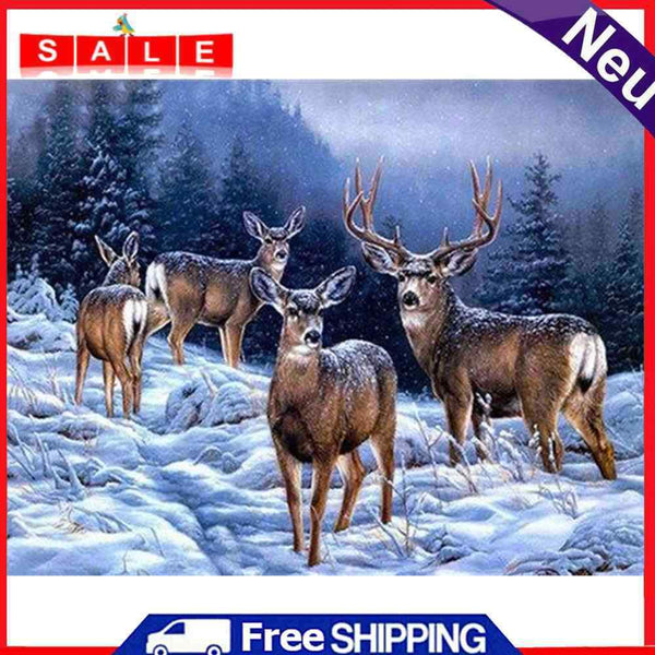 DIY Acrylic Oil Painting Canvas Deer Handpainted Acrylic Painting By Numbers Kit