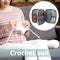 1 Set Portable Crochet Hook Yarn Knitting Craft Case Needles Home Sewing To