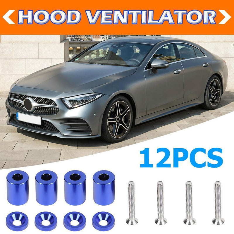4pcs Racing 1 inch 6mm Aluminum Billet Hood Vent Spacers Riser Kits Univers