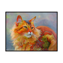11CT Full Cross Stitch Color Cat Counted DIY Kits Handmade Cotton Embroidery