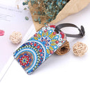 DIY Mandala Special Shaped Diamond Painting Leather Luggage Boarding Pass
