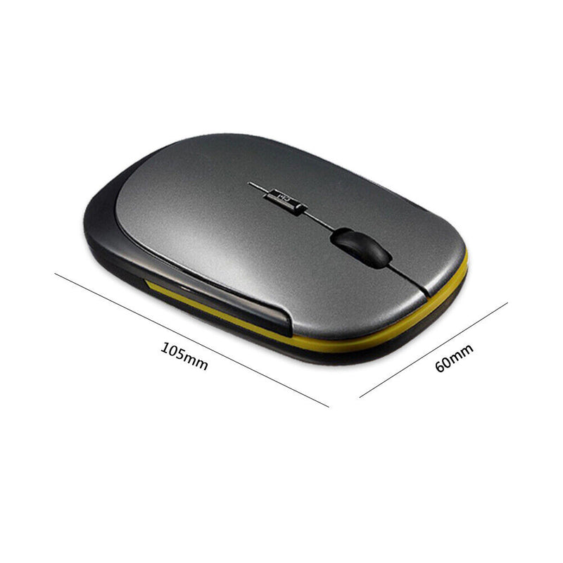 Portable 2.4GHz Wireless Optical Mouse 1600 DPI Adjustable Mice for Laptop PC