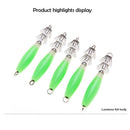 5pcs Luminous Squid Jigs Hooks Cuttlefish Octopus Cuttlefish Lure Bait Fishhook