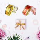 5pcs/set Gift Wrapping Supplies Bling Star Print Ribbon for DIY Party Decor