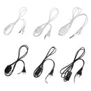 5pcs 5.9ft Power Cord with On/Off Switch(EU Plug/Black)