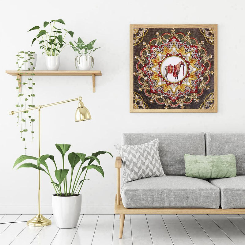 5D DIY Special Shaped Diamond Painting Mandala Cross Stitch Kits (DZ237)