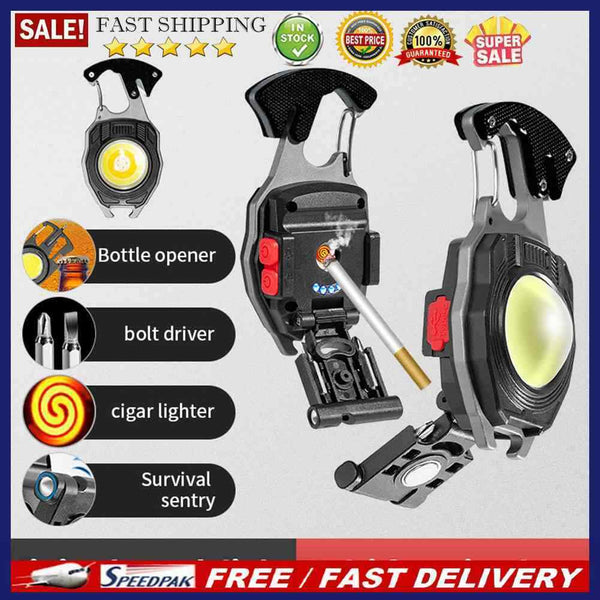 3 Gears Powerful Flashlight Multifunction Rechargeable Lamp Outdoor Camping T