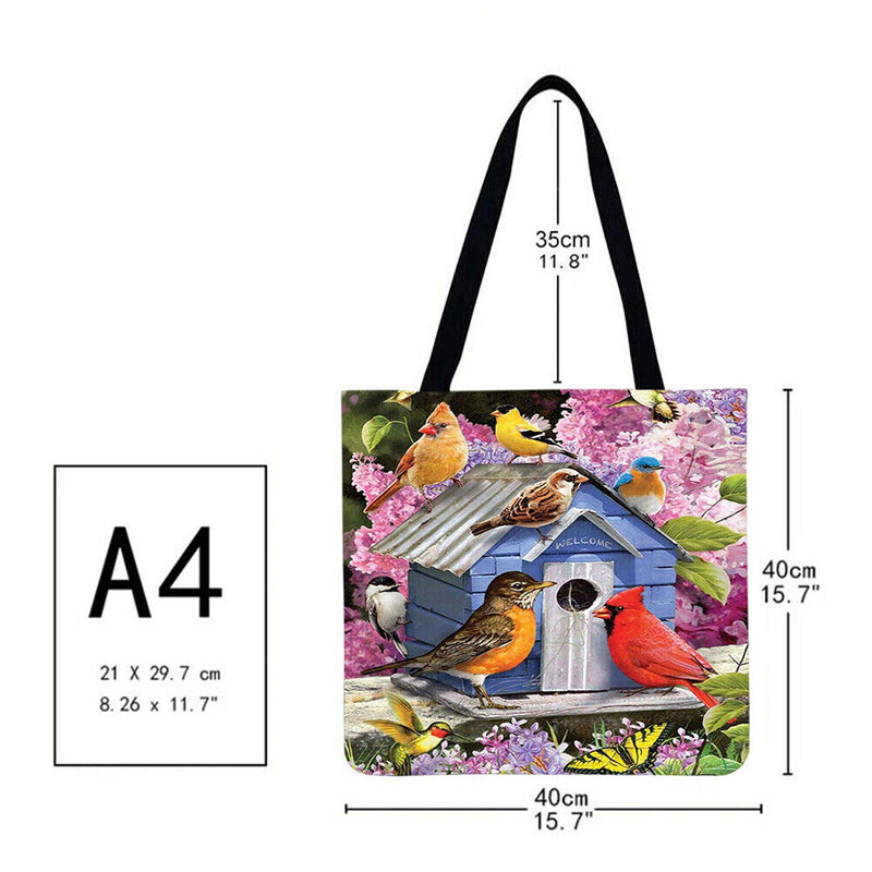 The Dragon Good Garden Lady Bungalow Printed Shoulder Bag Shopping Bag