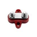 Bus Bar Terminal Block Heavy Duty Dual M6 Power Distribution Stud (Red)