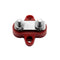 Bus Bar Terminal Block Heavy Duty Dual M6 Power Distribution Stud (Red)