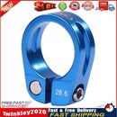 1pc MTB Cycling Seat Tube Clip Bike Release Seatpost Clamp (28.6mm Blue) Newly