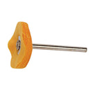 10pcs T-type Round Polishing Buffing Cloth Wheel Brush Rotary Tool (Yellow)
