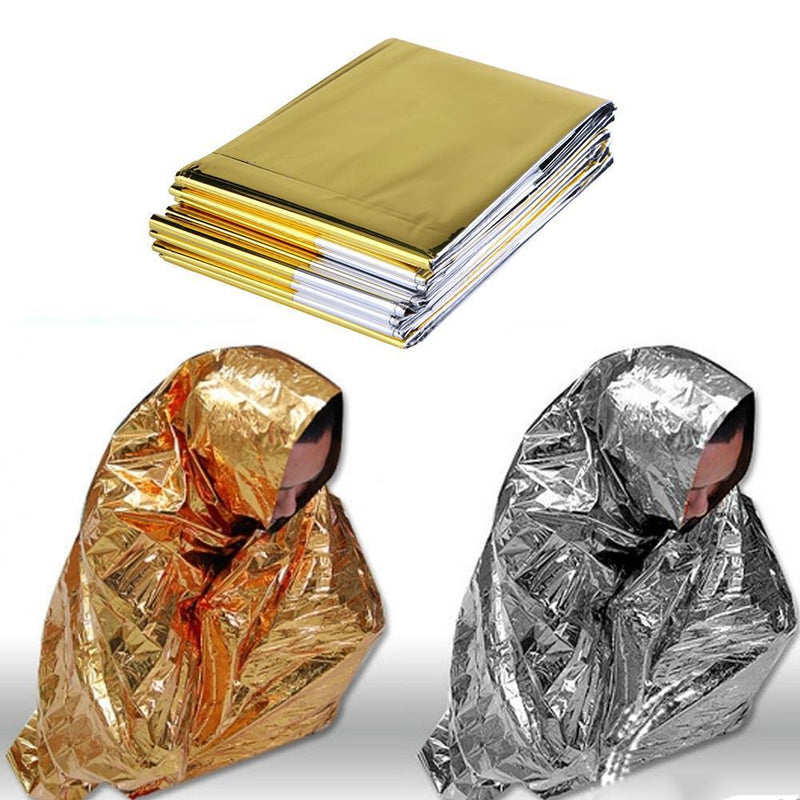 210x160cm Waterproof Outdoor Emergency Survival Rescue Blanket Thermal Foil