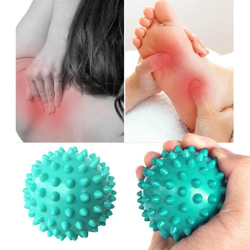 PVC Spiky Ball Trigger Point Fitness Hand Foot Pain Relief Ball (Green)
