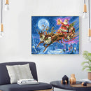 Santa Oil Paint By Numbers Kits Canvas DIY Picture Hand Painted Wall Art Cr