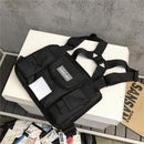 Fashion Women Chest Shoulder Bag Hip Hop Multi-pocket Pouch Oxford Street Packs