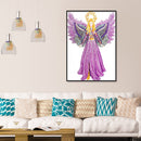Diamond Painting Rhinestone 5D Special Shaped DIY Mosaic Kit Purple Angel Newly