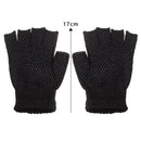 slip Warm Gloves Half Finger Mitten Fingerless Stretch Gloves Winter Thermal