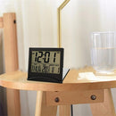 Temperature Weather Calendar Alarm Clock LED Display Folding Table Desk Clock