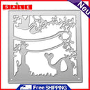 Crane Frame DIY Metal Cutting Dies Stencil Scrapbook Craft Template-147543