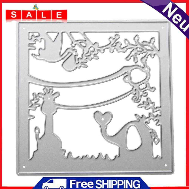 Crane Frame DIY Metal Cutting Dies Stencil Scrapbook Craft Template-147543