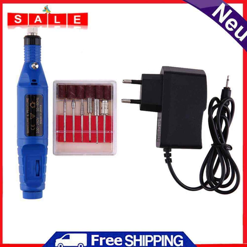 NELLNISSA Electric Nail File Tool Set 6 Bit Grinder Toenail Boh