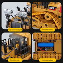 Remote Control Bulldozer Toys 1 24 Caterpillar 2.4G 9CH RC Loader Tractor Newly