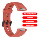 Soft Silicone Strap Wristband Band for Huawei Band 4/Honor Band 5i (Orange)