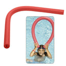 Flexible Learn Swimming Pool Noodle Water Float Floating Aid (Hollow Red)