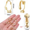 Pierced 20 Pcs Earring Clip Earring Converter Earring Parts Jewelry Accessories