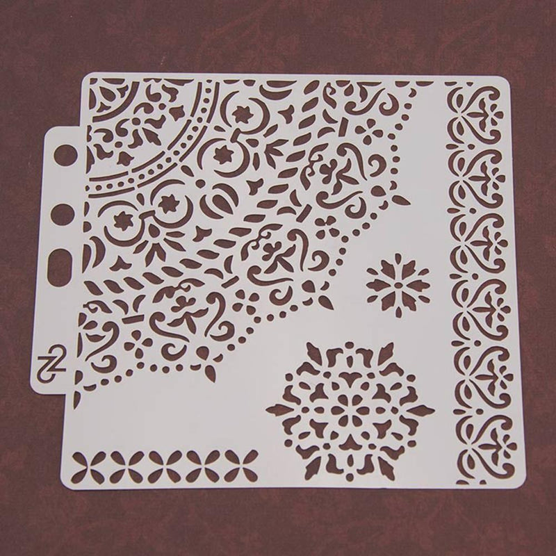 Starnear Plastic Cake Stencil, Decorating Fondant, Embossing, DI