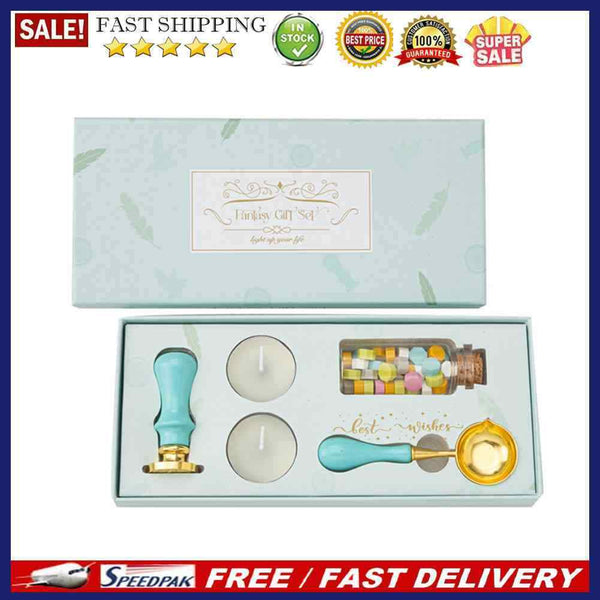 Retro Fire Paint Seal Gift Box Set for Valentines Envelope Wedding Invitation