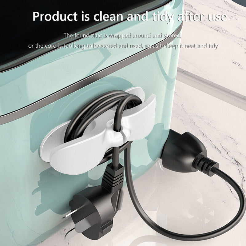 Wire Cable Organizer Holder Cord Wrapper Winder for Kitchen Appliances Computer