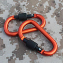 1PC Camping Key Chain EDC Tool Aluminum Snap Hook Karabiner D-Ring Carabiner