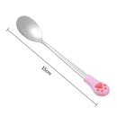 Stainless Steel Long Handle Spoon Coffee Milk Balls Dinnerware Tool