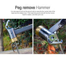 Outdoor Camping Tent Peg Hammer Multifunction Hiking Stakes Nail Puller Newly