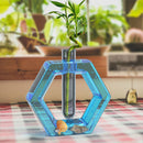 Vase Molds Kit Silicone Hexagonal Planter Molds with 3pcs Test Tubes (A) Newly