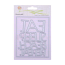 Snowvirtuos 2pcs Eat Sleep DIY Cutting Stamp Stencil Scrapbook Embossine