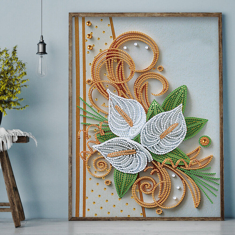 Diamond Painted DIY Quilling Paper Partial Special Rhinestone Picture Kits